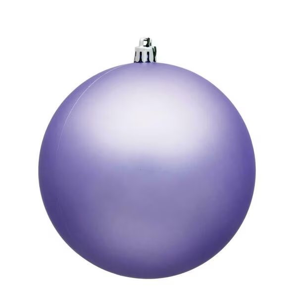 3 in. Lavender Matte UV Treated Christmas Ornament Ball, 12PK, Vickerman, Mfr#: N590886DMV